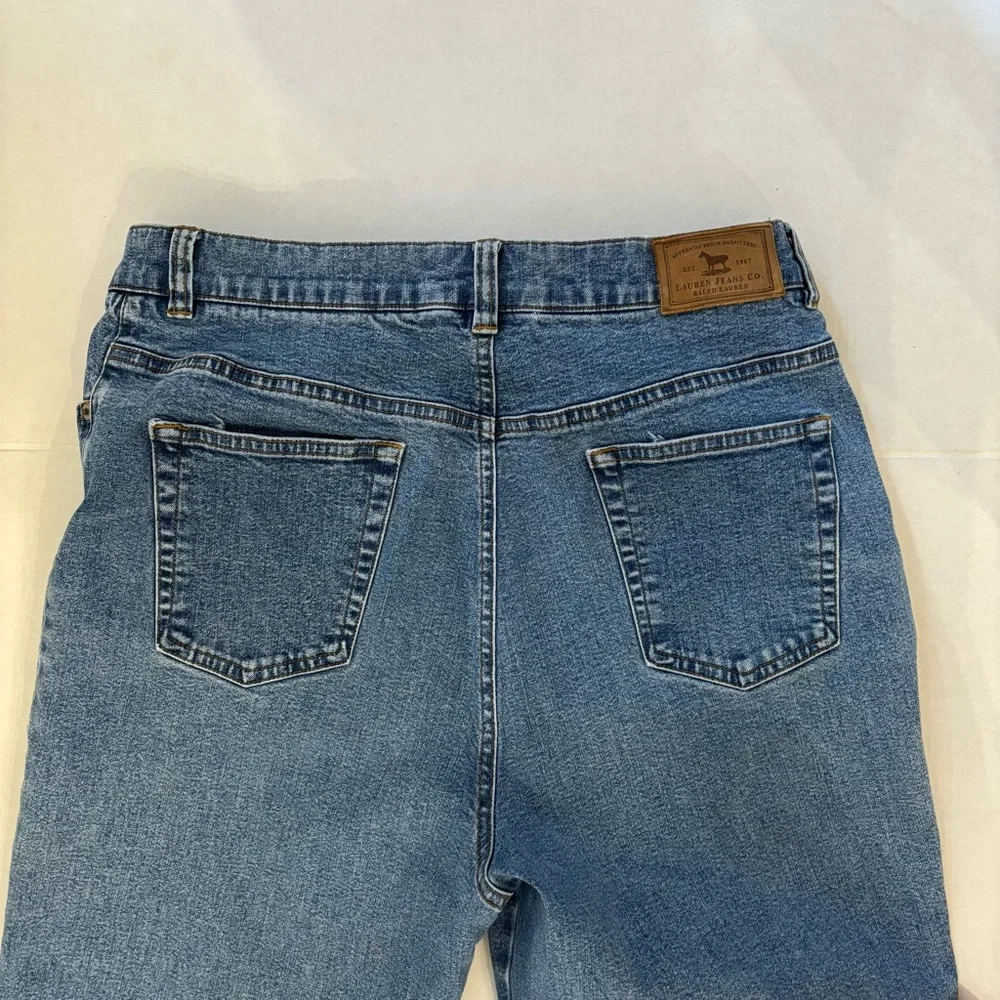 Lauren Jean co. Ralph Lauren Vtg‎ Sz 10 blue denim Jean 5 pocket straight leg